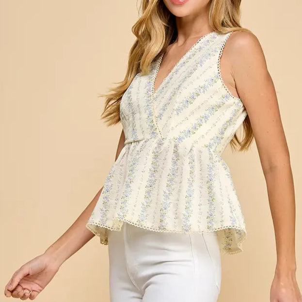 Floral Peplum Top