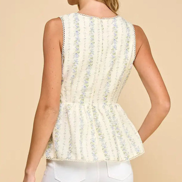 Floral Peplum Top