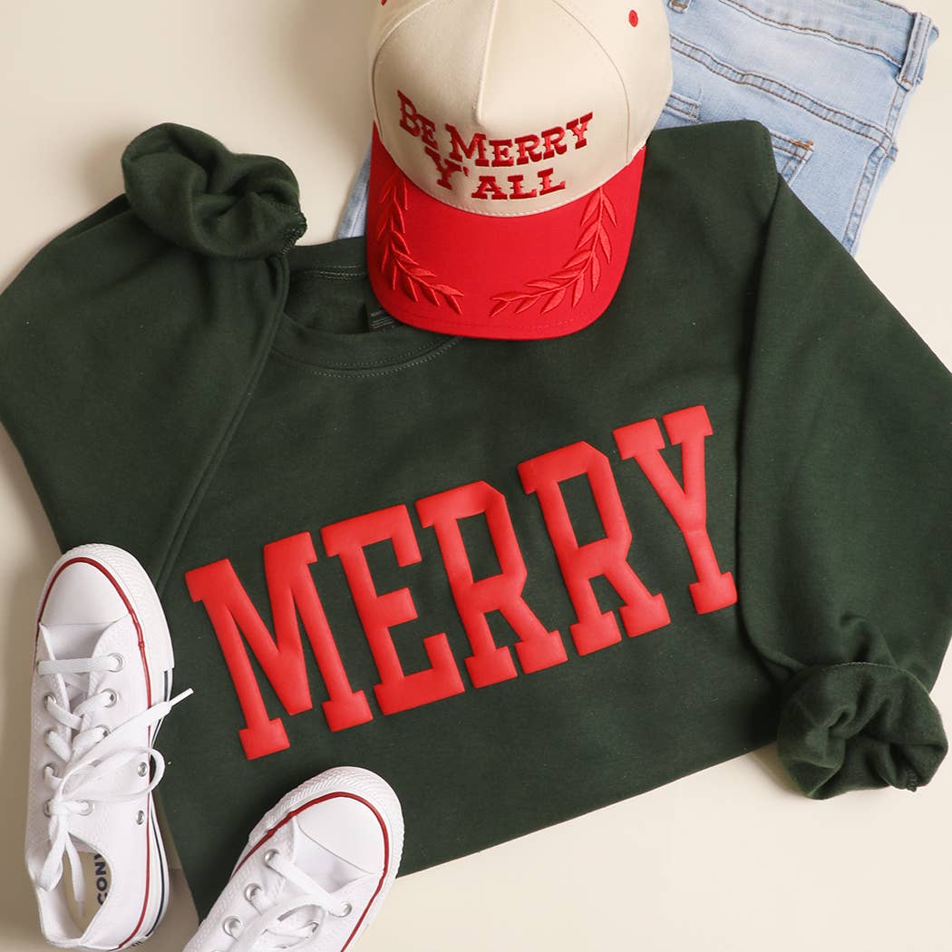Merry Puffy Sweatshirt