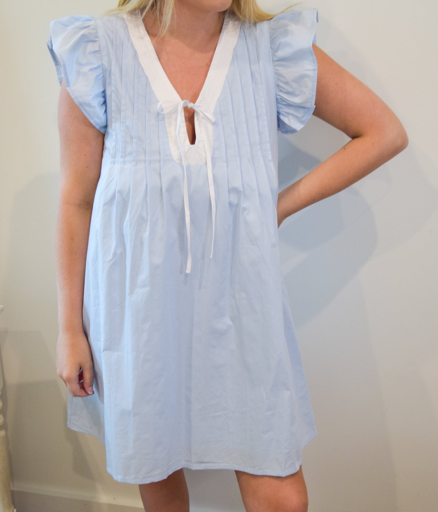 Blue Ruffle Dress